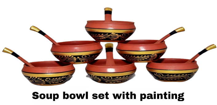 Soup Bowl Set With Amazing Painting