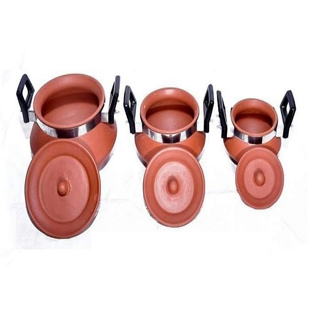 Mittikalaa Large degchi set with handle 