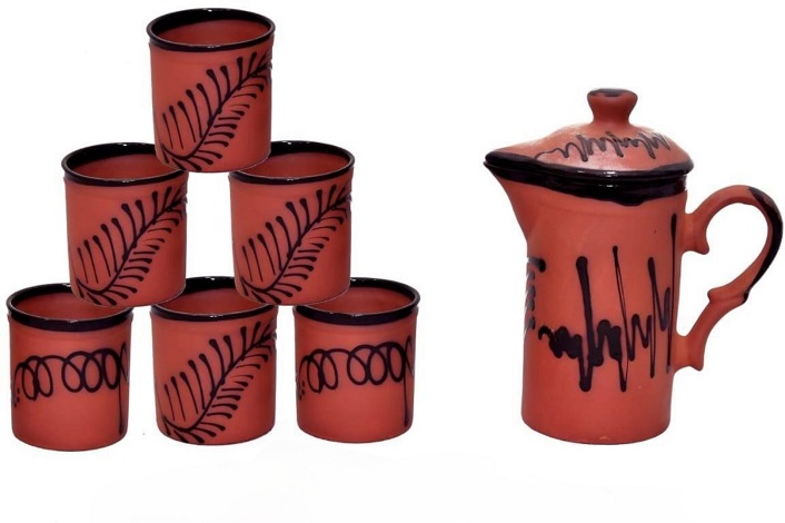 Pipe Jug Set Glazed